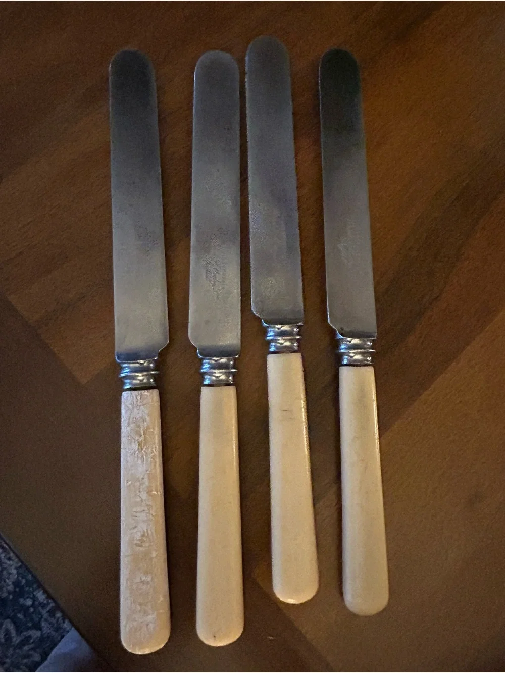 Robert F. Mosley Sheffield Set of 4 Dinner Knives Rusnorstain